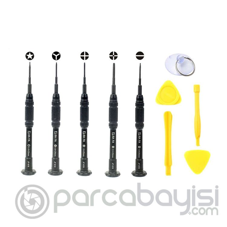 Jiafa Jf-8139 10 Parça Çok Fonksiyonlu Cep Telefonu Tamir Seti