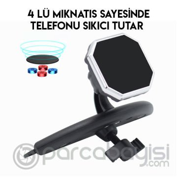 Mıkantıslı 360 Doner Araç CD Yuvası Telefon Tutucu