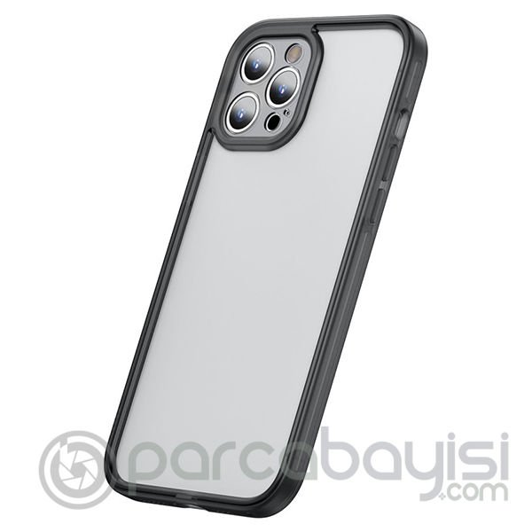 Baseus iPhone 12 Pro Max Kamera Lens Koruyuculu Frame Kılıf