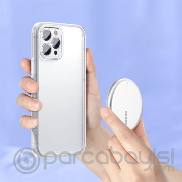 Baseus iPhone 12 Pro Max Kamera Lens Koruyuculu Frame Kılıf