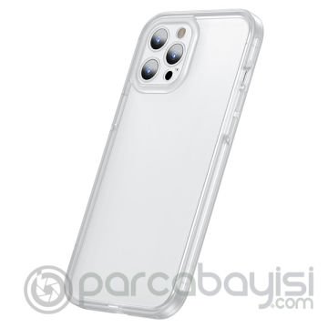 Baseus iPhone 12 Pro Max Kamera Lens Koruyuculu Frame Kılıf
