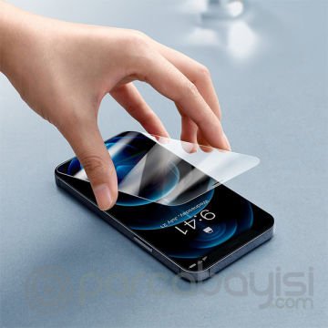 Baseus iPhone 12-12 Pro 6.1 0.3mm HD Anti-drop Tempered Kırılmaz Cam Ekran Koruyucu 2 Adet