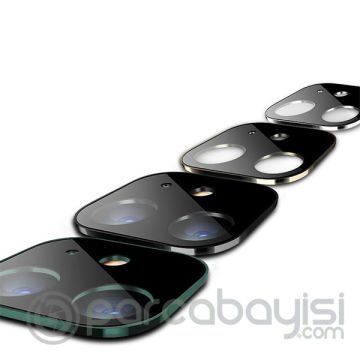 Ally iPhone 11 6.1 İnch 3D Metal Kamera Koruyucu Metal Lens