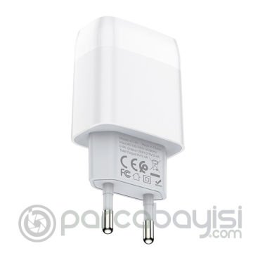 Hoco C73A Çift USB Girişli Hızlı Şarj Adaptörü