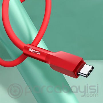 BASEUS Silica Gel USB Type-C 3.0A Hızlı Şarj  Usb Şarj Kablosu 1M