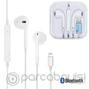 iPhone Lightning Kablolu Mikrofonlu Bluetooth Earpods Kulaklık