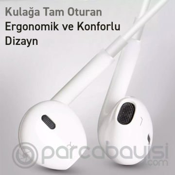 iPhone Lightning Kablolu Mikrofonlu Bluetooth Earpods Kulaklık