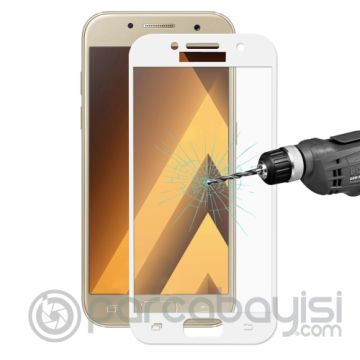 SM Galaxy A3 2017 A320 İçin Tempered Full Kaplama Kırılmaz Cam Ekran Koruyucu