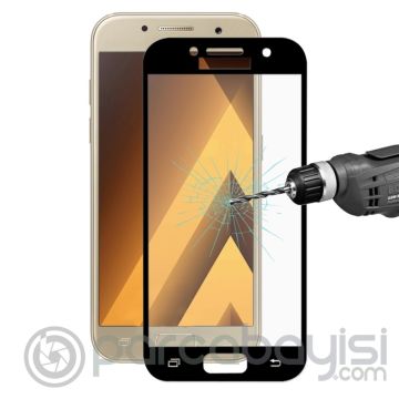 SM Galaxy A3 2017 A320 İçin Tempered Full Kaplama Kırılmaz Cam Ekran Koruyucu