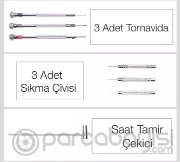 ALLY 36 Parça El Çantalı Profesyonel Saat Kordon Tamir Seti