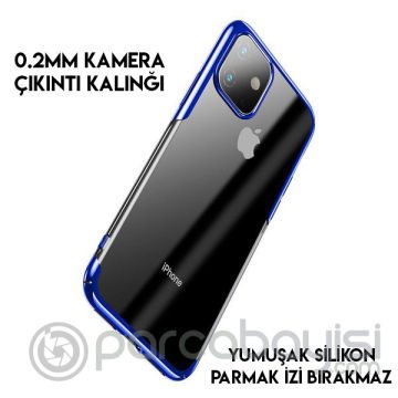 Baseus Glitter Case İPhone 11 Pro 5.8 2019 Şeffaf Lüx Silikon Kılıf