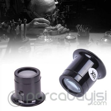 ALLY Saatçi Tamirci Kuyumcu 10X Büyüteç Optik Cam Lens