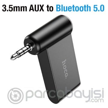 HOCO E58 Magic Bluetooth 5.0 Kablosuz 3.5mm Aux Araç Kiti Ses Alıcısı Verici