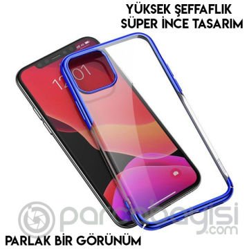 Baseus Glitter Case İPhone 11 Pro  Max 6.5 2019 Şeffaf Lüx Silikon Kılıf