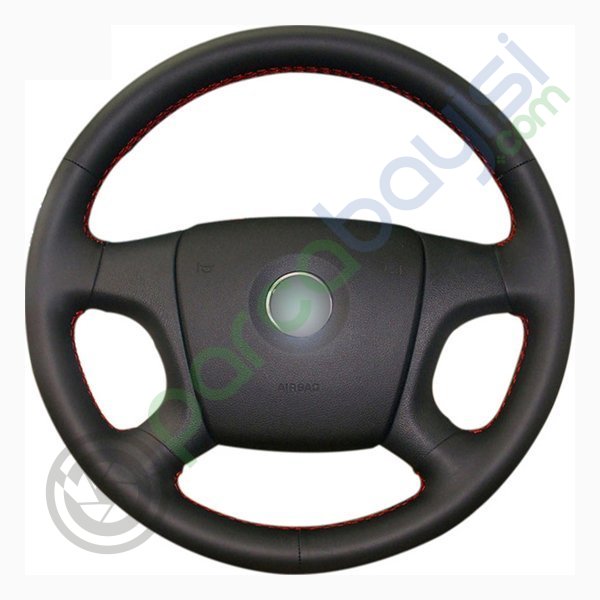 Skoda Fabia 2005-10 Araca Özel Dikişli Deri Direksiyon Kılıfı