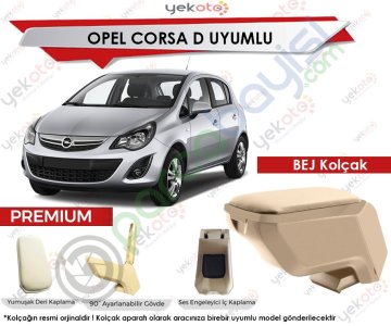 Opel Corsa D Uyumlu Bej Kolçak Kol Dayama Ultra Kaliteli
