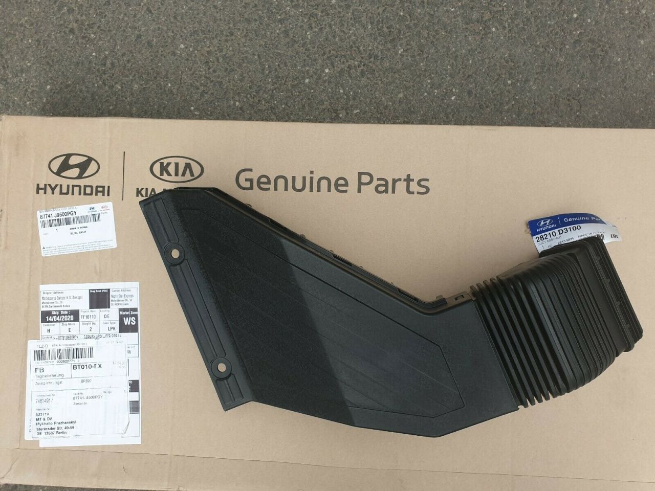 Sportage Hava Kanalı Orjinal | 28210D3100