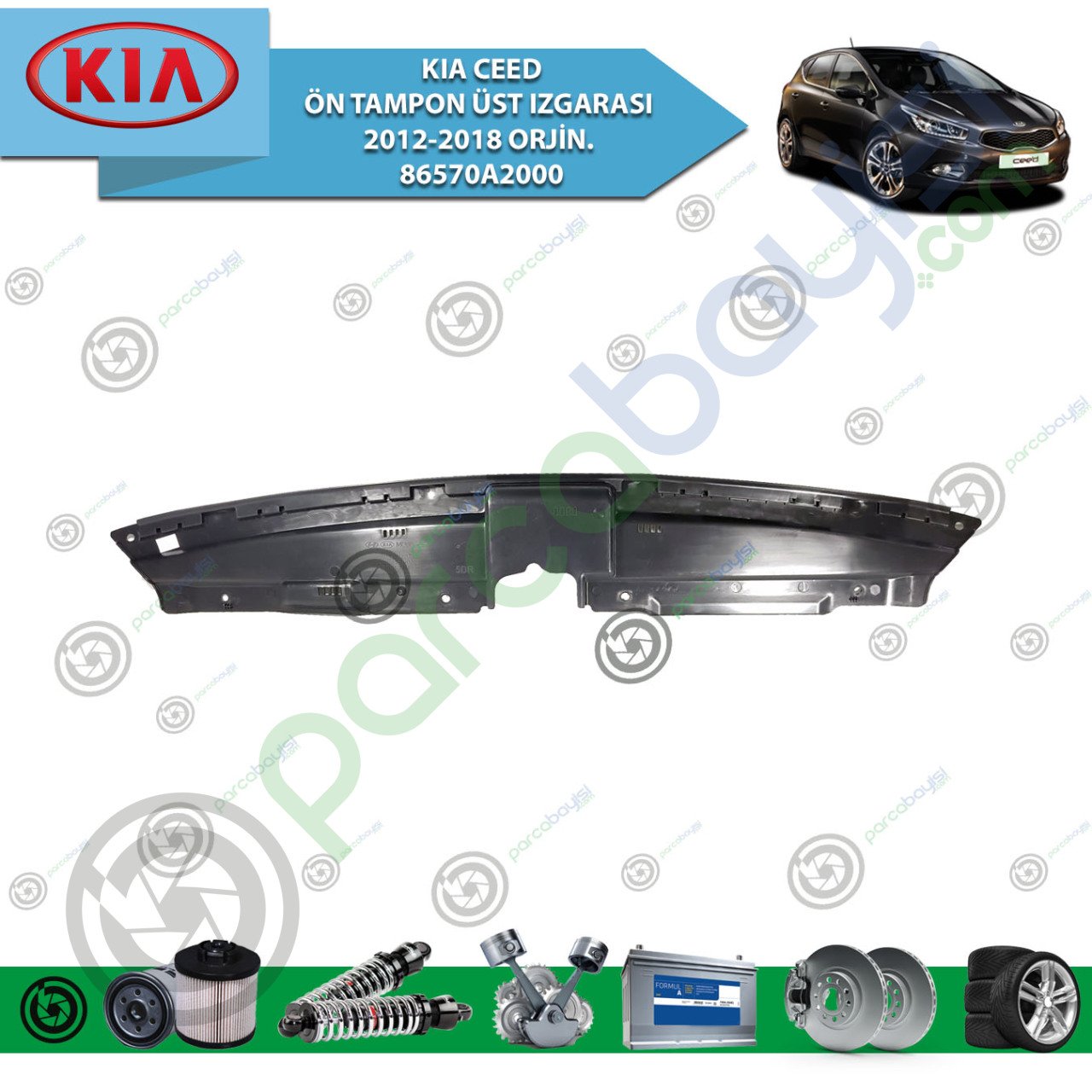 Kia Ceed Ön Tampon Üst Izgarası Orjinal | 86570A2000