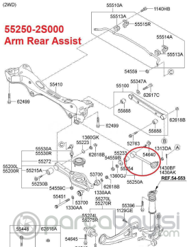 Kia Sportage Arka Yardımcı Kolu Orjinal | 552502S000