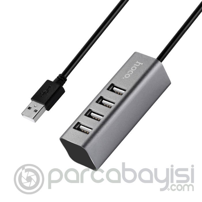 HOCO HB1 80cm Kablolu 4 Portlu USB Çoğaltıcı HUB Adaptör