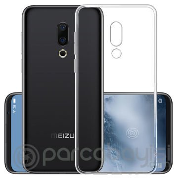 Meizu 16 Plus Kamera Korumalı Ultra Koruma Silikon Kılıf