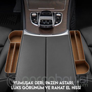 Baseus Elegant Car Storage Box Deri Koltuk Yanı Saklama Alanı