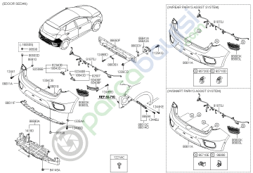 Arka Tampon Braketi Mt Orjinal | 86614A2300