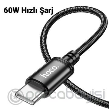 HOCO X89 PD 60W Type-C to Type-C Hızlı Şarj ve Data Kablosu