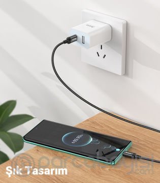 HOCO X89 PD 60W Type-C to Type-C Hızlı Şarj ve Data Kablosu
