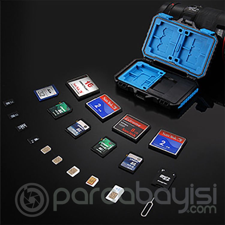 Puluz Memory Hafıza Sim Kart Tutucu Su Geçirmez Çanta