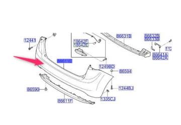 Kia Venga Arka Tampon Orjinal | 866111P000