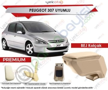 Peugeot 307 Uyumlu Bej Kolçak Kol Dayama Ultra Kaliteli