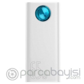 Baseus Amblight 65W Hızlı Şarj Powerbank 30000mAh Dijital Göstergeli Powerbank