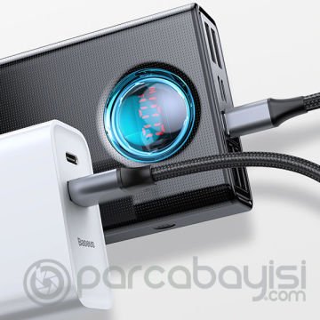 Baseus Amblight 65W Hızlı Şarj Powerbank 30000mAh Dijital Göstergeli Powerbank