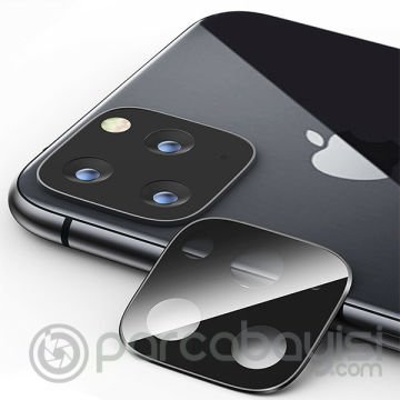 İPhone 11 Pro- 11 Pro Max 2019 3D Kamera Koruyucu Cam+ Metal Lens