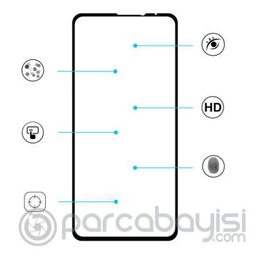 Xiaomi Mi Mix 3 Full Glue Full Kaplama Tempered Cam Ekran Koruyucu