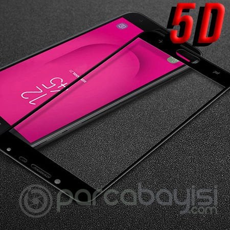 Ally Galaxy J4 2018 5D Kavisli Full Cam Ekran Koruyucu