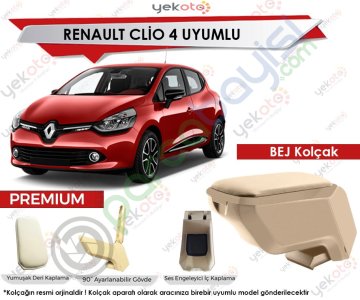 Renault Clio 4 Uyumlu Bej Kolçak Kol Dayama Ultra Kaliteli