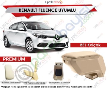 Renault Fluence Uyumlu Bej Kolçak Kol Dayama Ultra Kaliteli