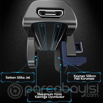 MEMO AK03 Çok fonksiyonlu Ayarlanabilir Joystick Tetik Gamepad Soğutucu RGB