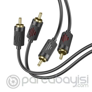 HOCO UPA29 Çift Taraflı RCA to RCA Stereo Ses Sistemi Kablosu
