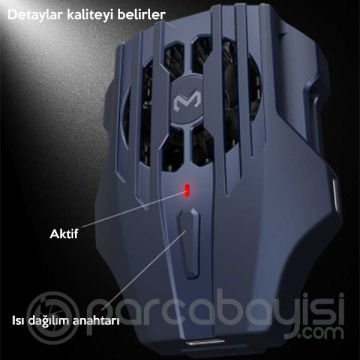 MEMO DL02  Telefonu Soğutma Fanı Radyatör (Type-C Kablo İle)