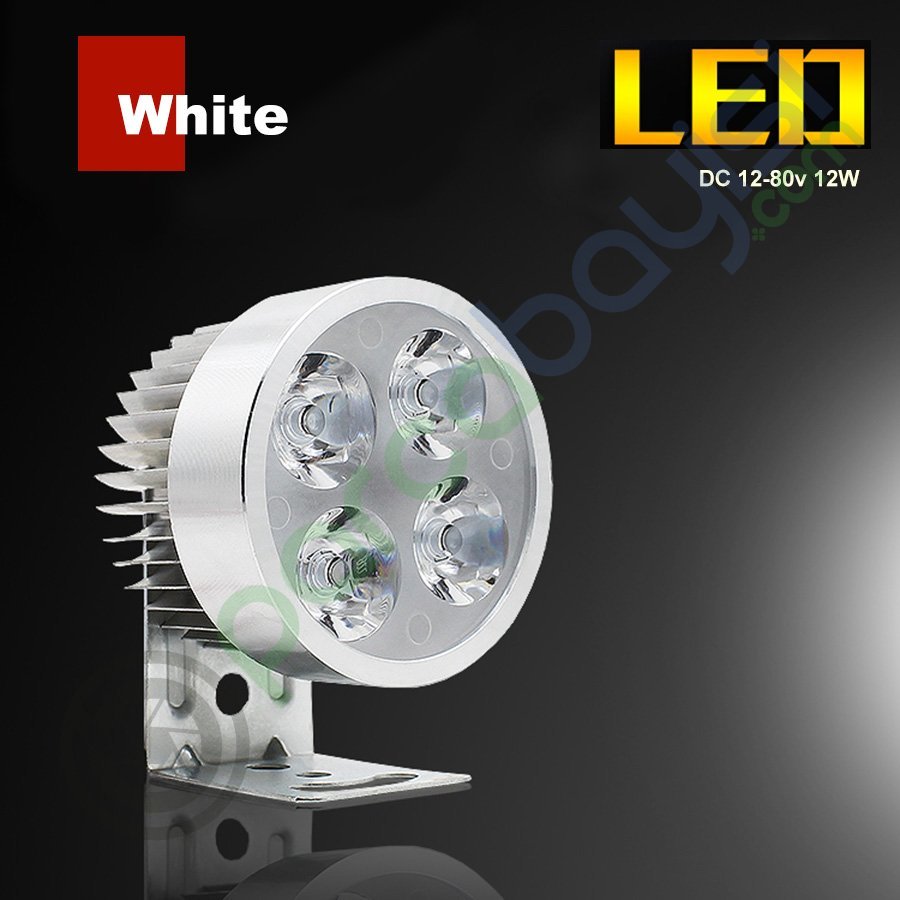 Motosiklet Led Işık Çakarlı Led Spot 12W Süper Parlak Motosiklet Led Far Yüksek Kalite