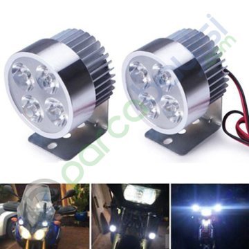 Motosiklet Led Işık Çakarlı Led Spot 12W Süper Parlak Motosiklet Led Far Yüksek Kalite