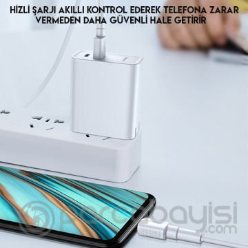 Baseus Mini White Micro USB 4A OPPO VIVO Dash Usb Şarj Kablosu 1Metre