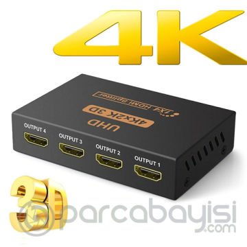 ALLY UHD 4 PORT Hdmi Çoklayıcı 2160 4K Çoğaltıcı Splitter