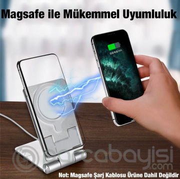 ALLY Z19 Çok Fonksiyonlu Magsafe Uyumlu Masaüstü Telefon Standı