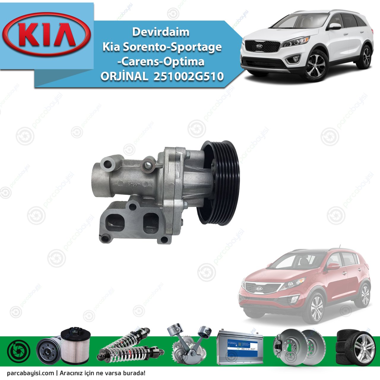 Devirdaim Kia Sorento-Sportage-Carens-Optima Orijinal | 251002G510