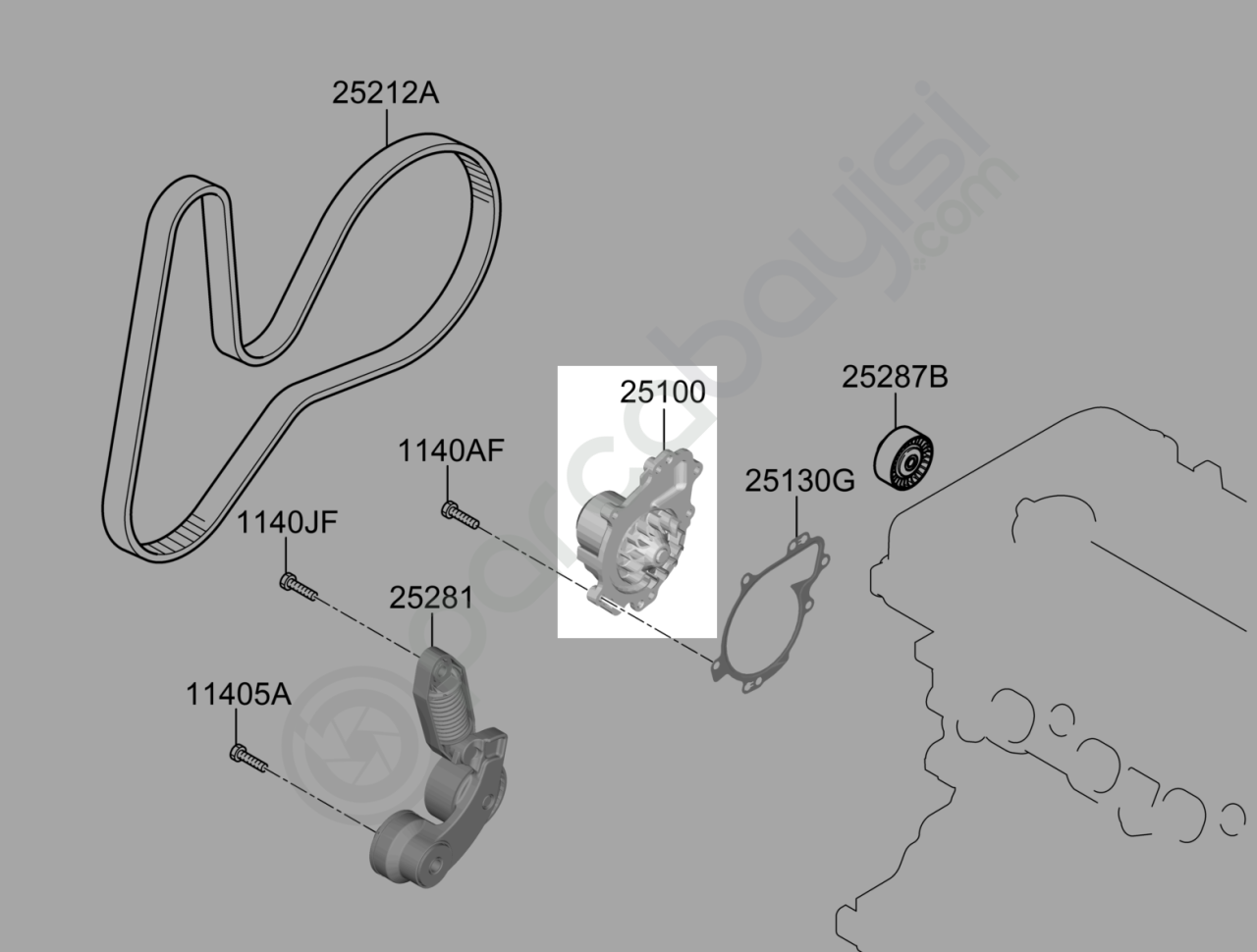 Devirdaim Kia Rio-Stonic-Ceed-Sportage Orijinal | 251002U000