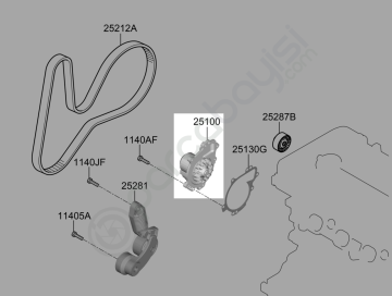 Devirdaim Kia Rio-Stonic-Ceed-Sportage Orijinal | 251002U000